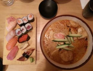 hare & tortoise ealing broadway Deluxe Sushi Box and Curry Laksa