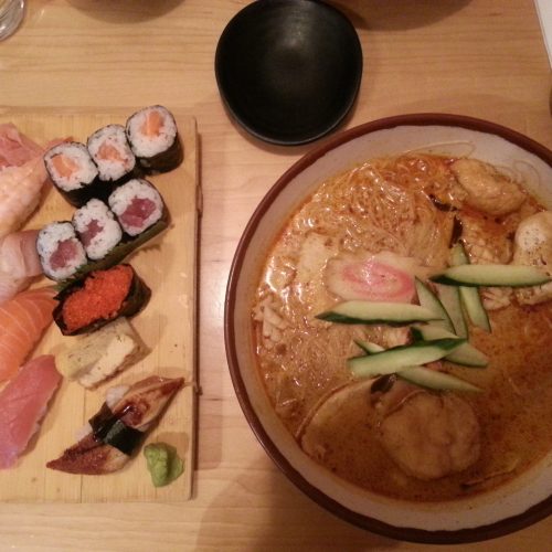 hare & tortoise ealing broadway Deluxe Sushi Box and Curry Laksa