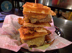 Frankenstein Special Secret Menu - Waffle burger