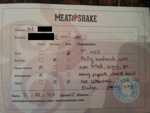 meat and shake
