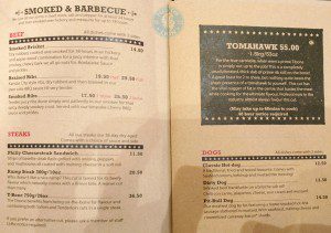 meat and shake burger menu