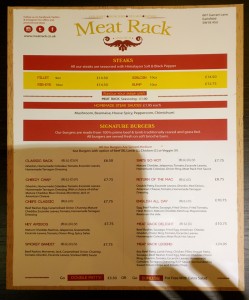 meat rack menu