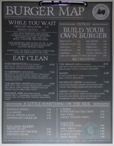 the meating room food menu