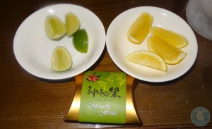 Miracle Fruit with Lemon and Lime