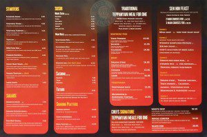 SENNIN Japanese-Teppanyaki & Sushi restaurant islington menu