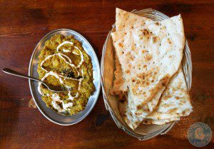 persian palace west ealing halal w13 uxbridge road Kashk-E-Badenjan - Sauteed aubergine, walnuts, garlic, whey and mint £4 with Taftoon Bread £2.50