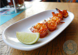 cabana- SPICY MALAGUETA PRAWNS Gluten Friendly 5.95 Five grilled Atlantic prawns, basted with our Spicy Malagueta sauce