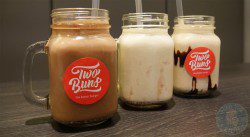 Two 2 buns the better burger american chicken kfc beef fries chips milkshake shake