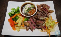 steak sirloin Horapha Thai Cuisine Queensway Halal London Restaurant