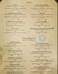 menu Lotus Fine Dinning Indian Halal Restaurant