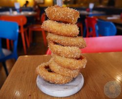 onion rings Gourmet Burger Kitchen GBK Chicken Halal