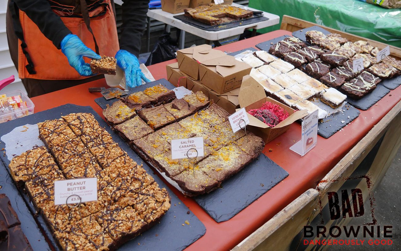Bad Brownia London Street Food, Ropewalk, Maltby, Market, Halal Food