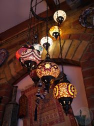 The Iskelé Turkish Halal restaurant London Barbican Kebab lights