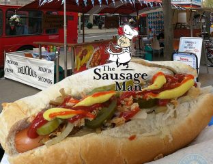 The Sausage Man Germany Frankfurt Halal Ealing Broadway Market popup stall
