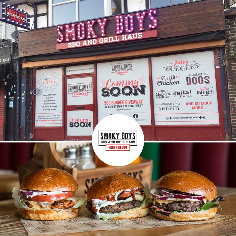 Smoky Boys 500 Burger Giveaway at Hounslow New Opening Feed the Lion