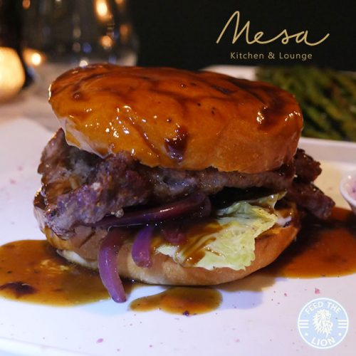 Mesa Kitchen Restaurant Southgate London Halal chocolate dessert burger