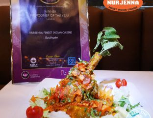 Nurjenna Indian Curry Southgate Halal award London Restaurant
