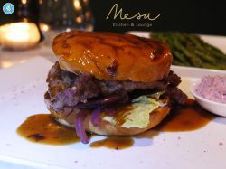 Mesa Kitchen Restaurant Southgate London Halal chocolate dessert burger