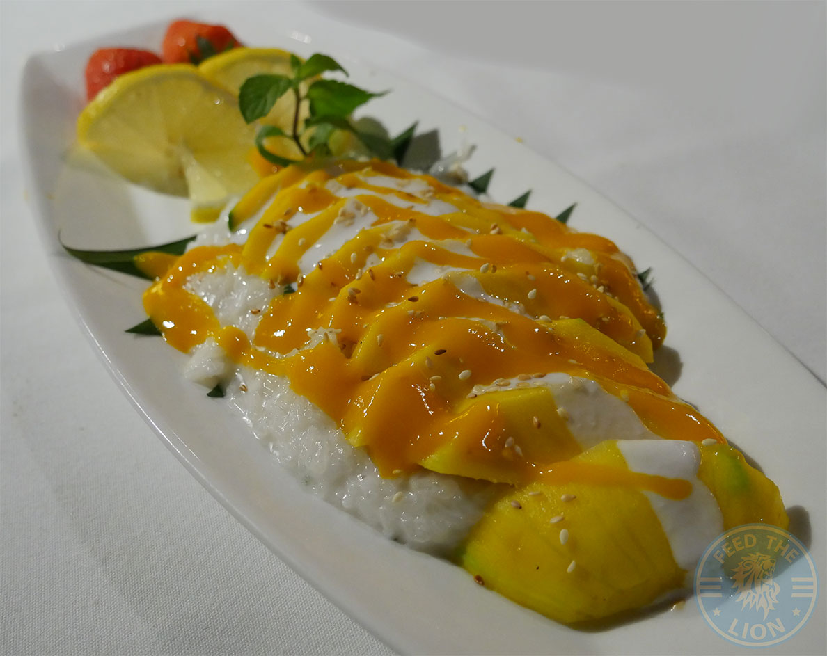 tP1140552Dessert Tiger Lily Thai Restaurant London Osterley Halal mango