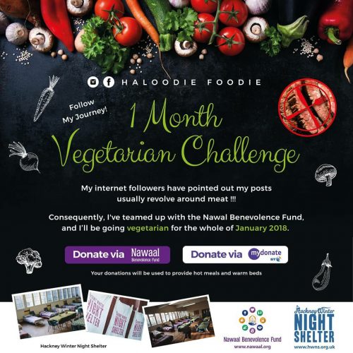 HaloodieFooedie Vegetarian Nawaal January Charity