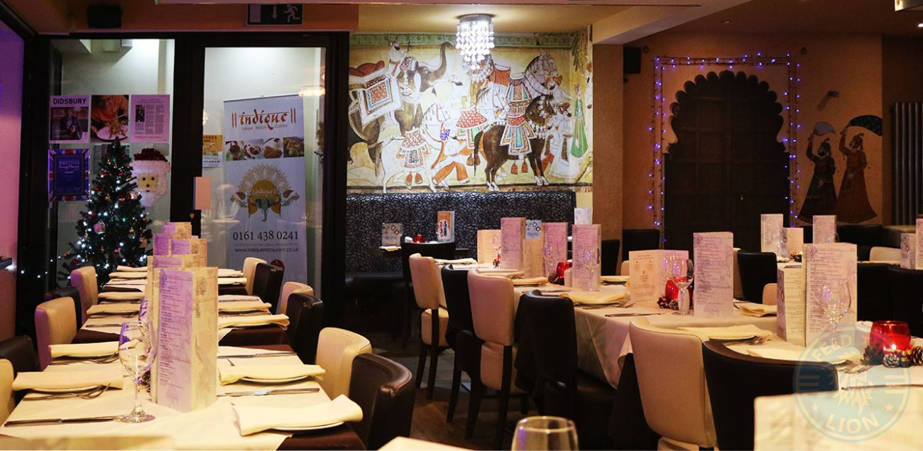 indique indian restaurant Manchester Halal Curry Feed the Lion