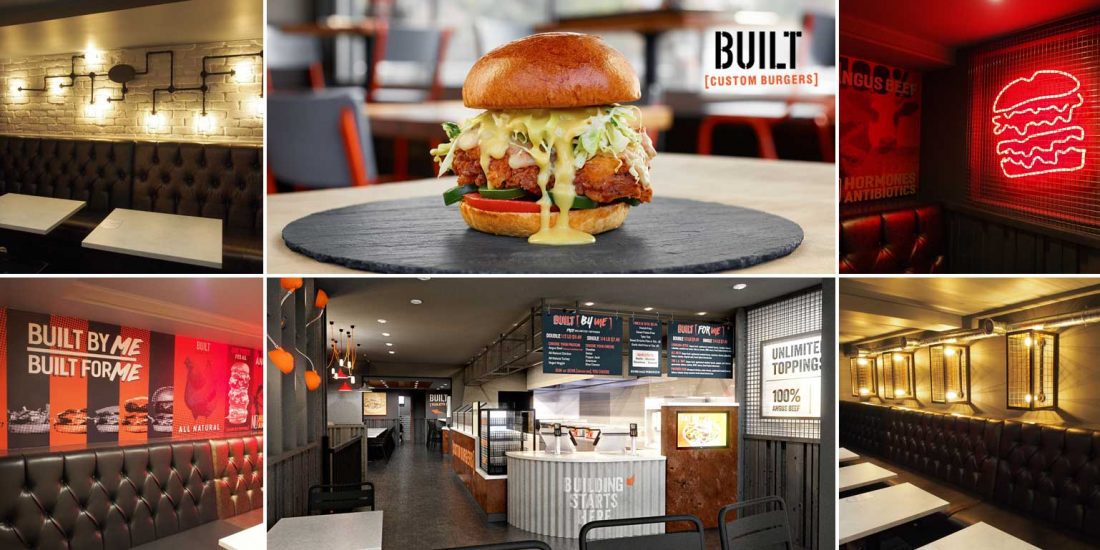 American 'BUILT Custom Burgers' opens first UK branch in... - Feed the Lion