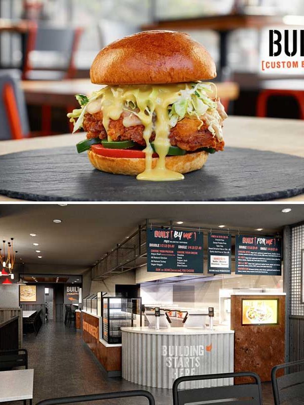 American 'BUILT Custom Burgers' opens first UK branch in... Feed the Lion