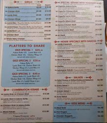 Gezi Park Wanstead halal turkish menu
