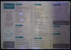 menu Kookoo grill and seafood halal kebab Persian Middle Eastern Food restaurant Surbiton best middle eastern