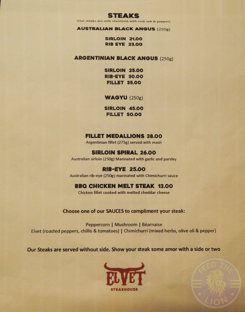 Elvet steakhouse Romford East London Halal Food Wagyu Burger steak Feed the Lion