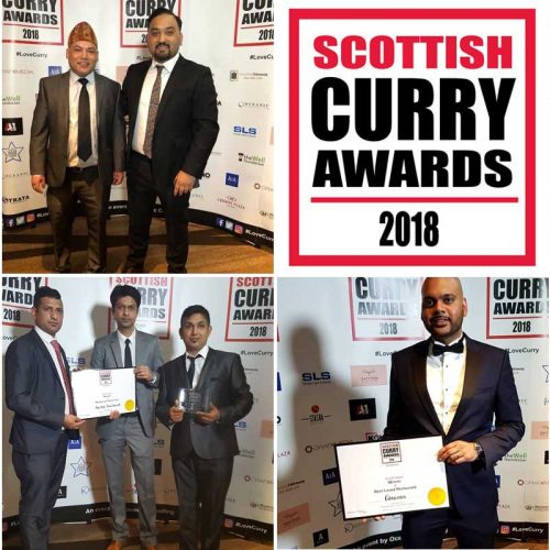 Scottish Curry Awards 2018 Winners