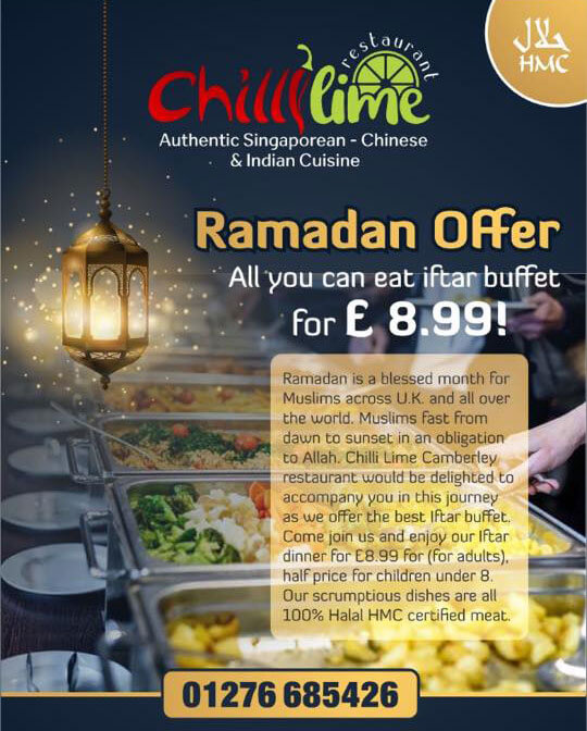 Chilli Lime Ramadan Halal Menu Feed the Lion