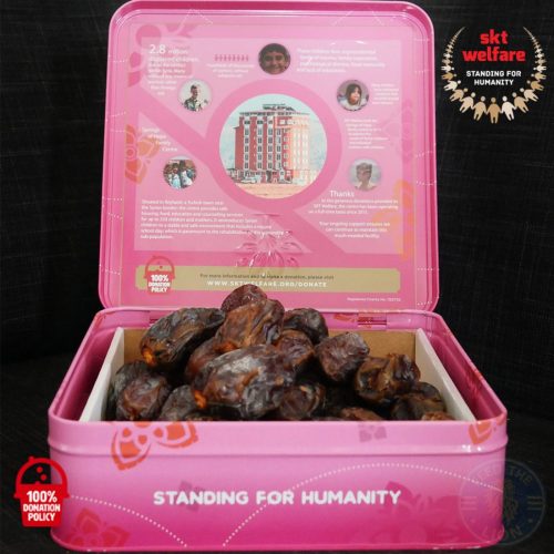 SKT welfare donate charity Ramadan Dates Palestine Pakistan Orphans