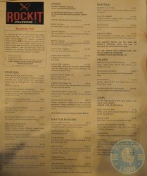 Rockit steakhouse Halal Steak Whitechapel menu
