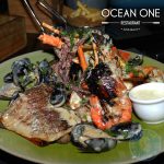 seafood Ocean One beach bar and restaurant Azuri village resort halal food Mauritius