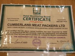 halal certificate Mitsuryu Japanese Halal restaurant China Town London