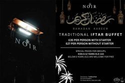 Noir Halal Restaurant Manchester Ramadan Iftar Suhoor Sehri