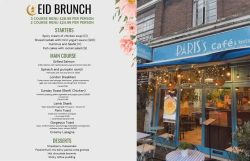 Paris's Cafe Halal Restaurant London Eid