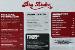 Big Licks Halal burger Scotland Glasgow Edinburgh restaurant menu