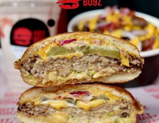 Fatt Boyz Edinburgh castle Scottish Scotland Halal burger restaurant