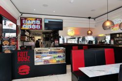 Fatt Boyz Edinburgh castle Scottish Scotland Halal burger restaurant