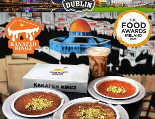 Kanafeh Kingz Dublin Ireland Halal fast food Palestine dessert cafe