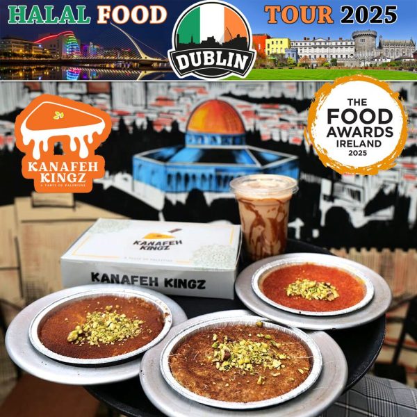 Kanafeh Kingz Dublin Ireland Halal fast food Palestine dessert cafe