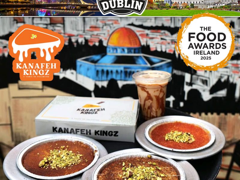 Kanafeh Kingz Dublin Ireland Halal fast food Palestine dessert cafe