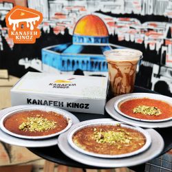 Kanafeh Kingz Dublin Ireland Halal fast food Palestine dessert cafe