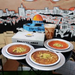 Kanafeh Kingz Dublin Ireland Halal fast food Palestine dessert cafe