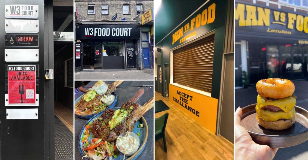 Man vs Food Court Express Halal Burgers London Acton