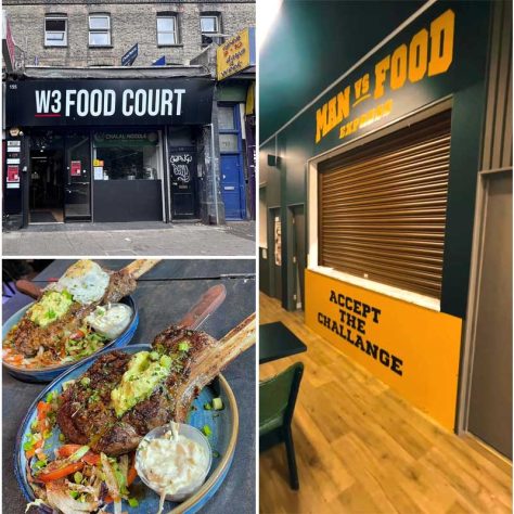 Man vs Food Court Express Halal Burgers London Acton