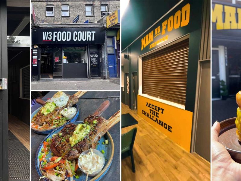 Man vs Food Court Express Halal Burgers London Acton