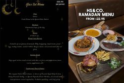 HS&Co London Halal Restaurant Ramadan Iftar Suhoor Sehri